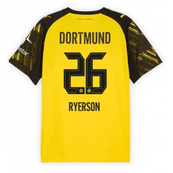 Billige Fotballdrakt Borussia Dortmund Julian Ryerson #26 Replika Hjemmedrakt 2025-26 Kortermet